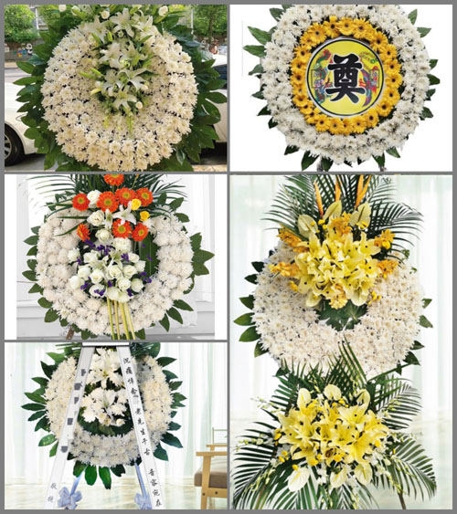 湖北荆门市京山县钱场镇白马村花圈速递